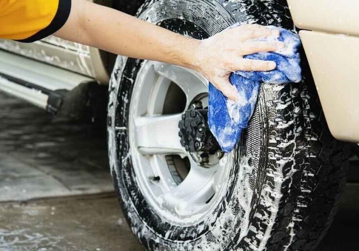 wheel cleaning